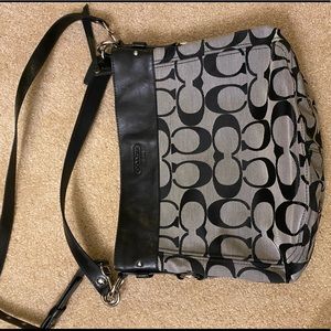 Coach black shoulder purse